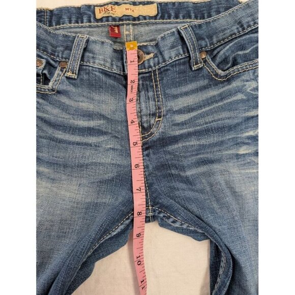 Buckle BKE Mya denim women's sz 30 x 33 boot cut low rise distressed stretch E5 - Picture 11 of 12
